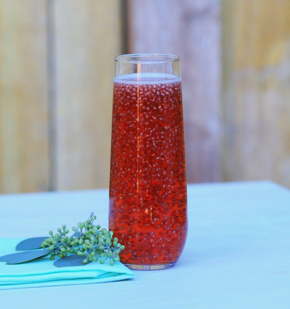 Tart Cherry Chia Mimosa