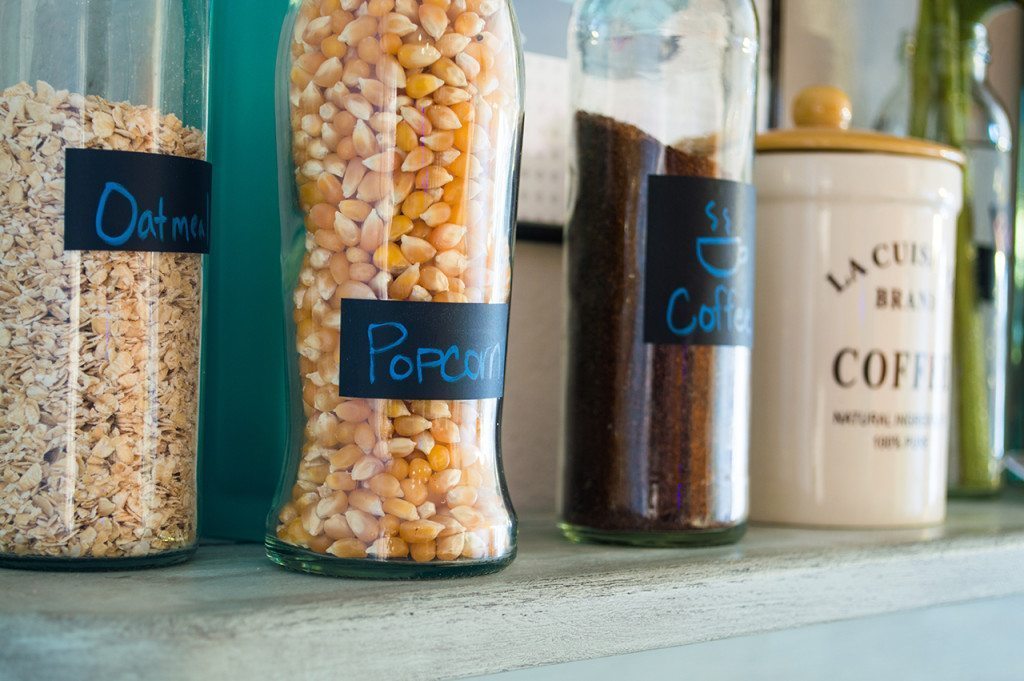 Mamma Chia Bottles as Kitchen Decor by The Resource Girls