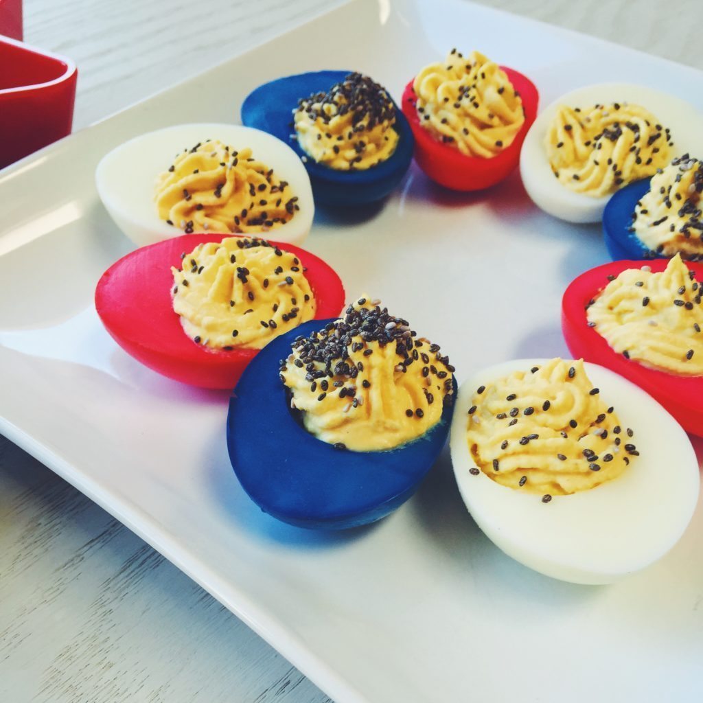 Dressed Up Deviled Eggs With Chia