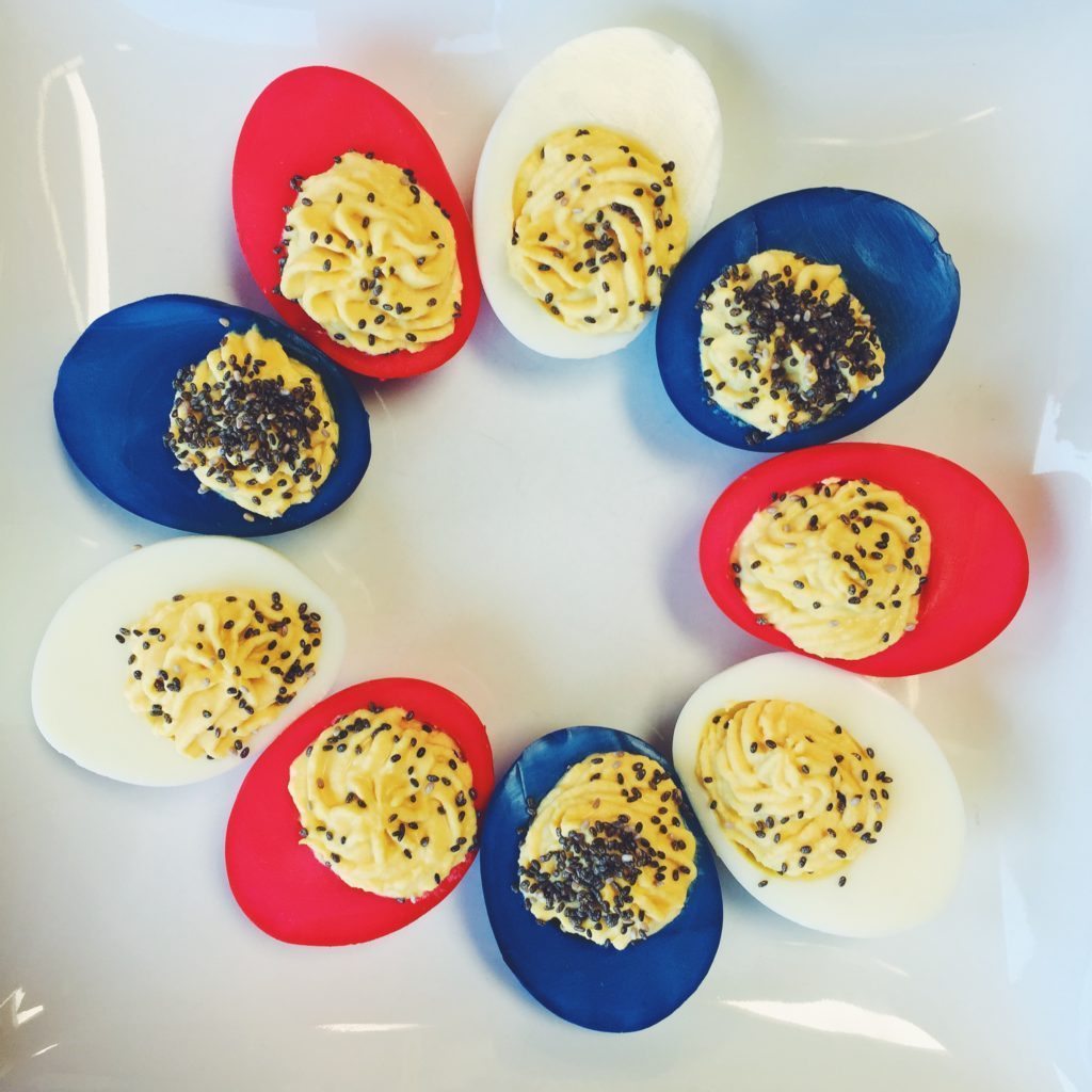 Dressed Up Deviled Eggs With Chia