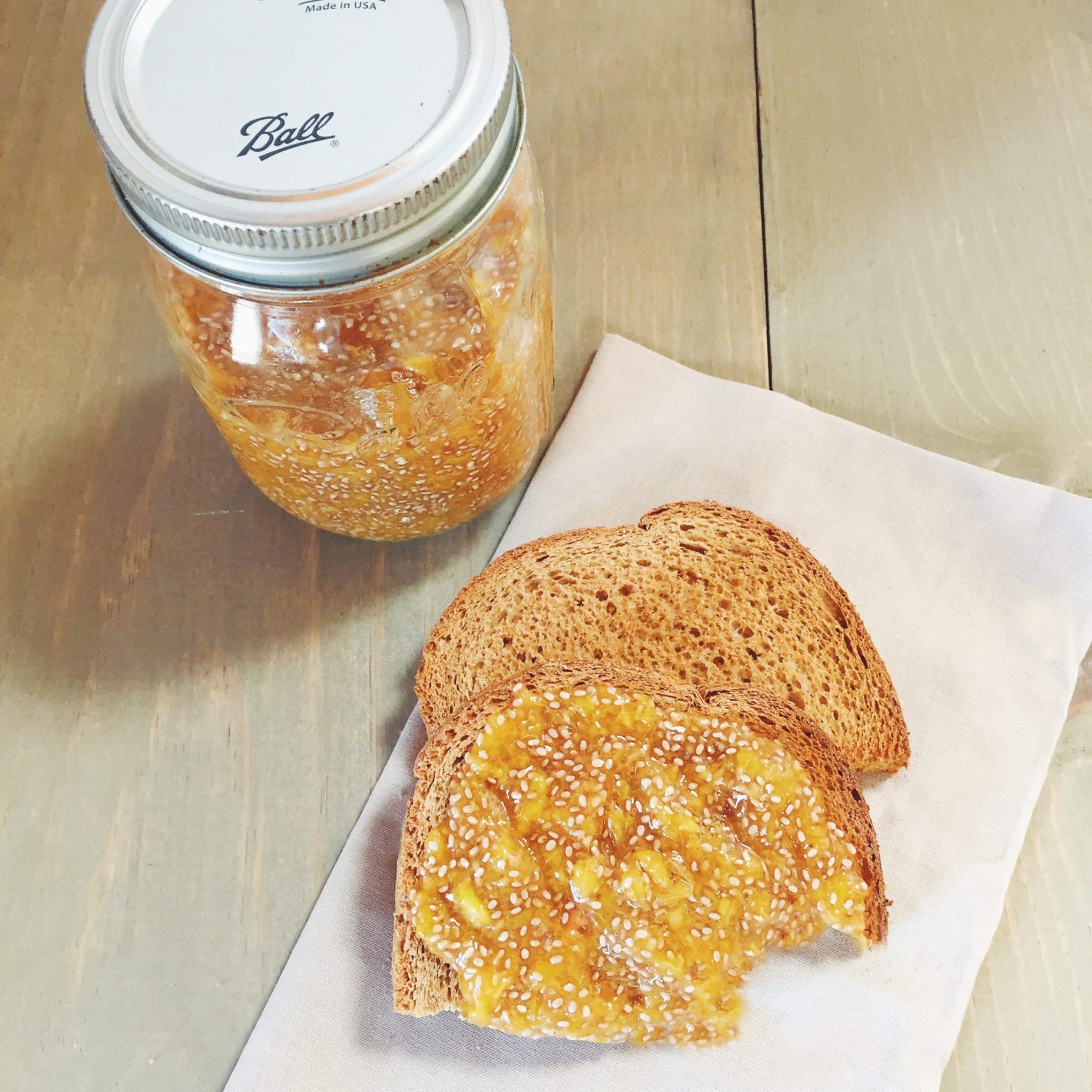 Summer Peach Chia Jam