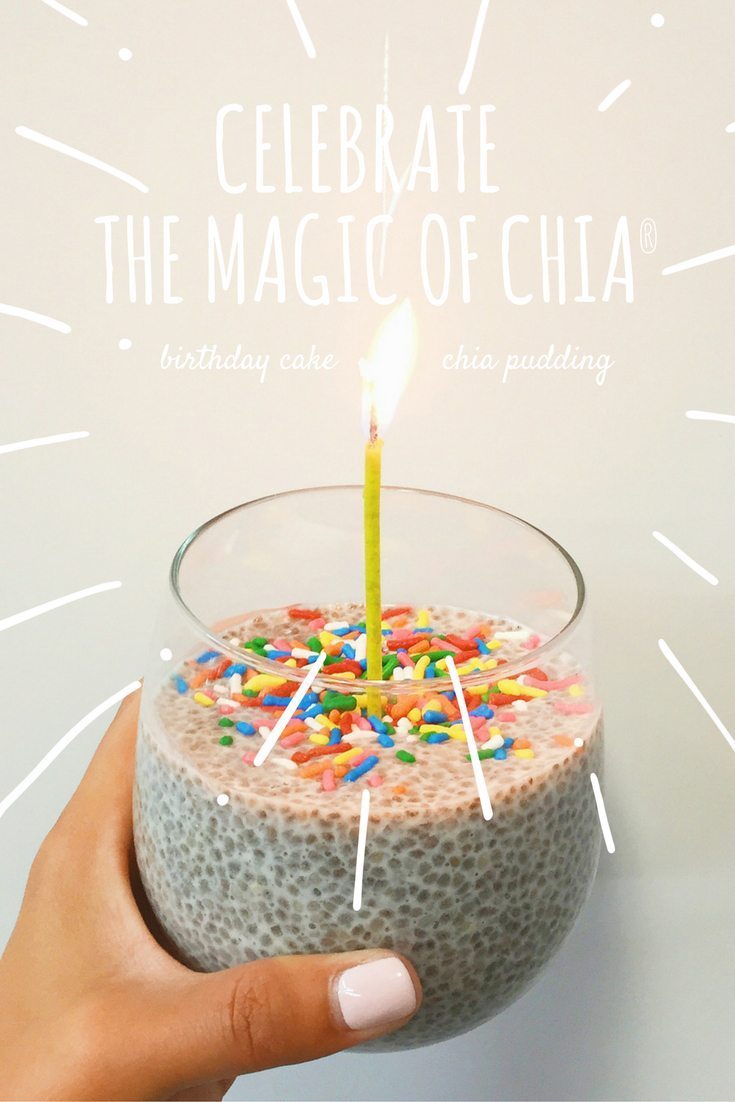 Birthday Cake Chia Pudding