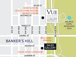 VUE on 5th ~ area map